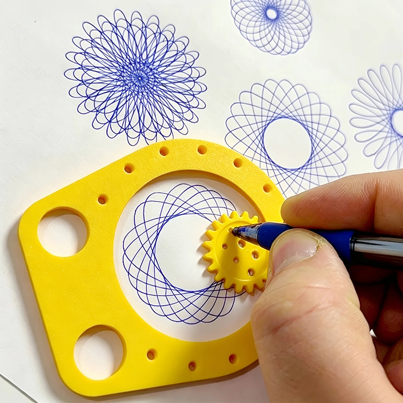 Kids Education Template - Conjunto de Estênceis de Desenho Geométrico