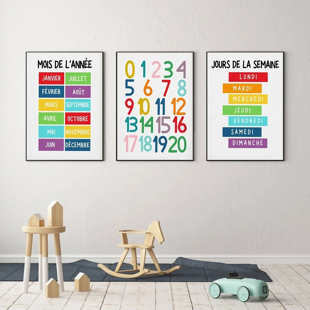 Kids Home Education - 1PC Pôster Educativo de Alfabeto e