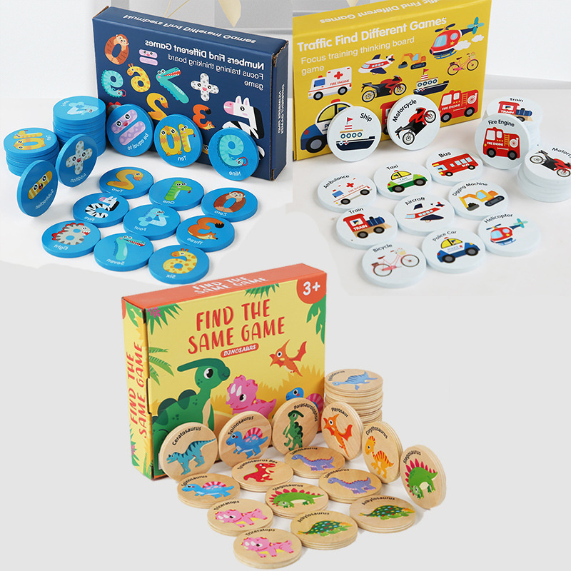 Kids Nature Education - Jogo de Memória Educacional de Madeira
