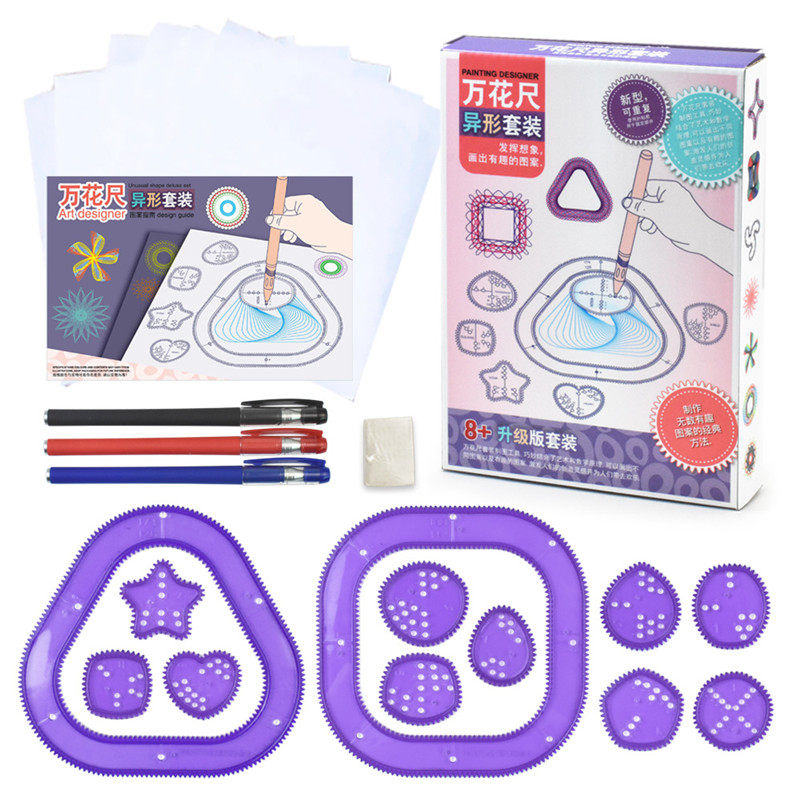 Kids Education Template - Conjunto de brinquedos de desenho espirógrafo