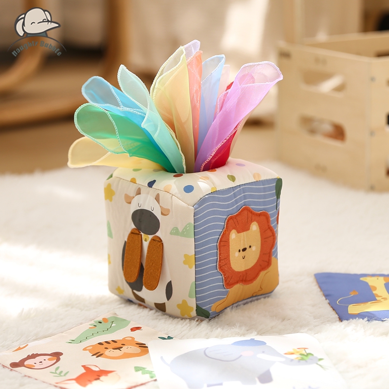 Kids Education Music - Montessori brinquedos magia algodão animal caixa