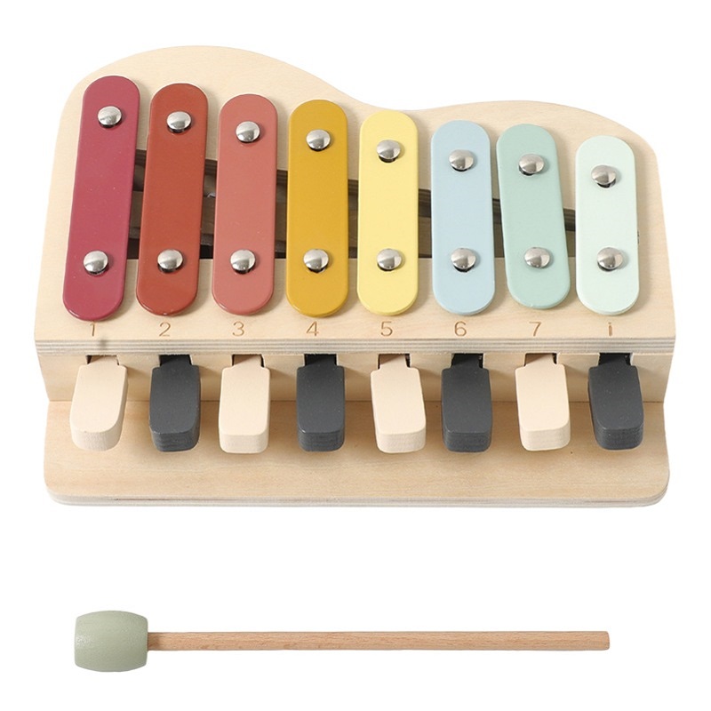 Kids Education Learn Tv - Brinquedo de piano de madeira montessori,