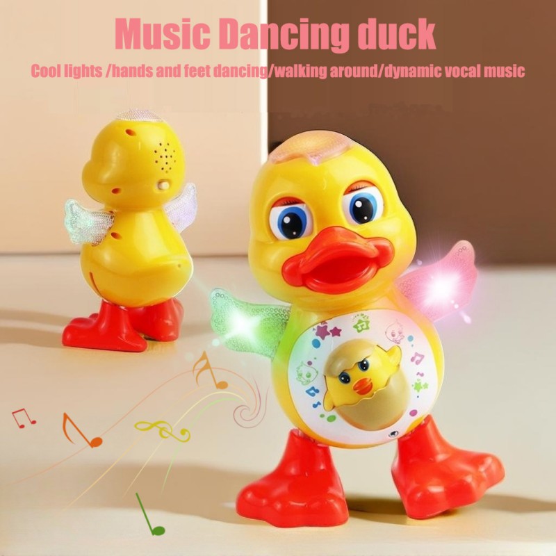 Kids Education Music - Brinquedo Interativo de Pato Dançante Elétrico