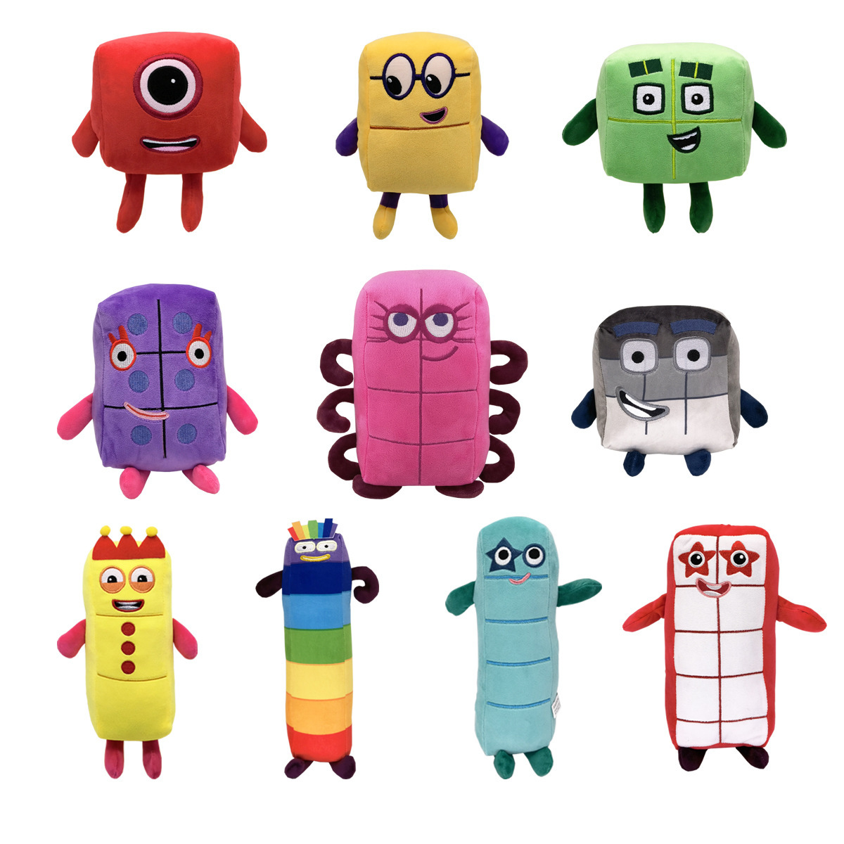 Kids Education Movies - 10 peças de Brinquedo de Pelúcia