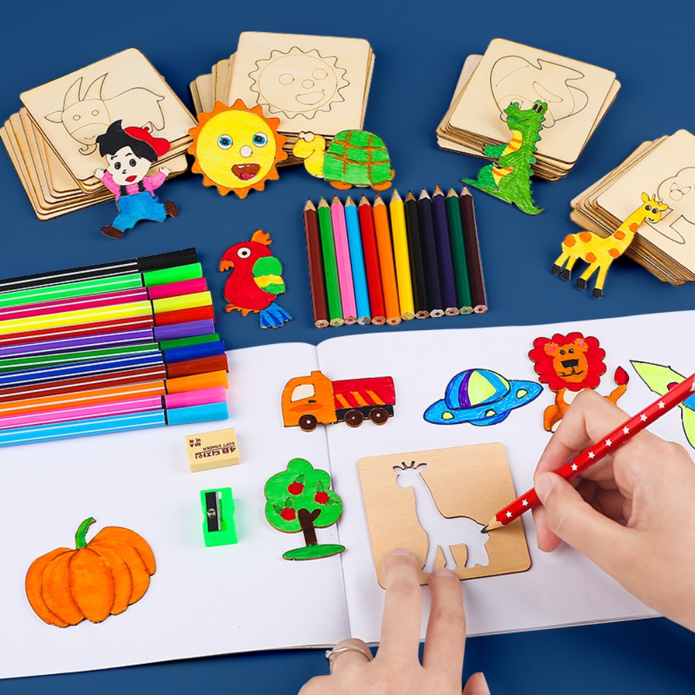 Kids Education Template - 20 pçs crianças desenho brinquedos de