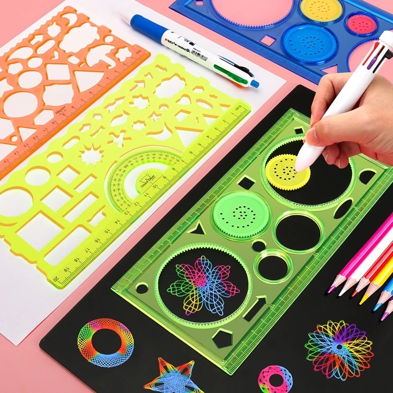 Conjunto de Estênceis de Desen - Kids Education Template avaliação e preço