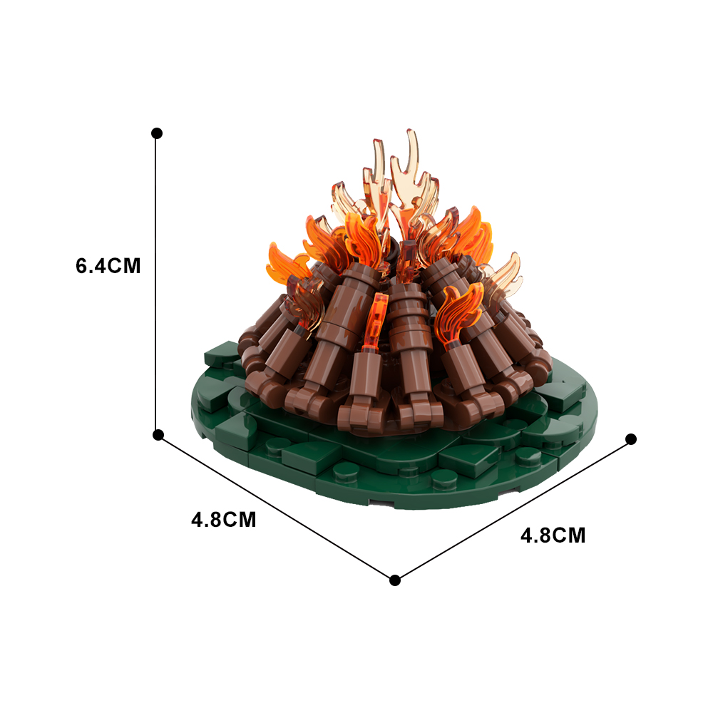 Gobricks MOC Fogueira-Modelo d - Kids Education Movies avaliação e preço