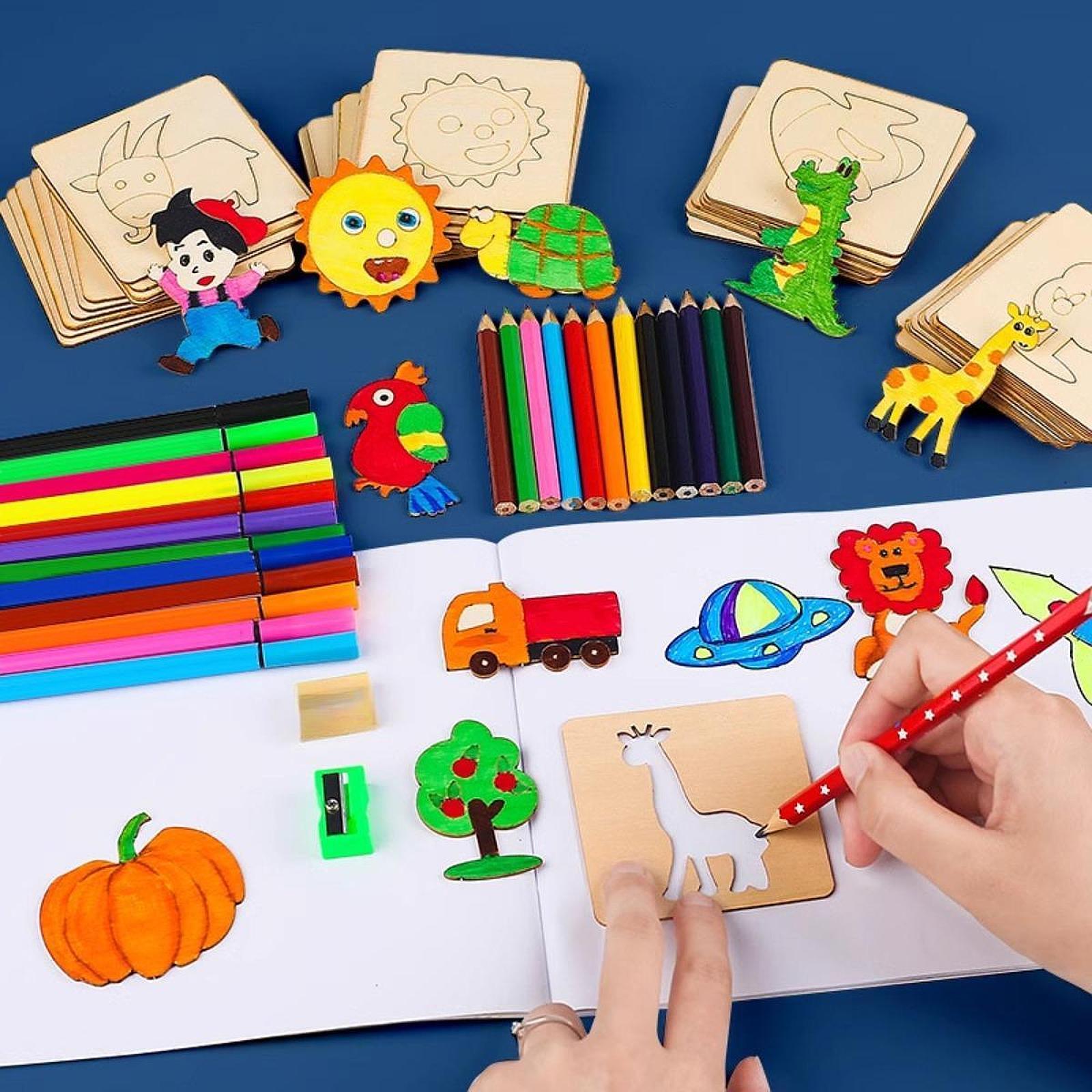 Estênceis de Desenho para Cria - Kids Education Template avaliação e preço