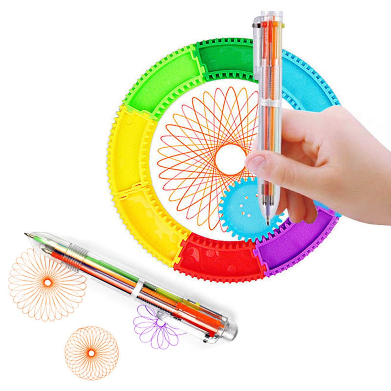 Geometria spirograph desenho e - Kids Education Template avaliação e preço