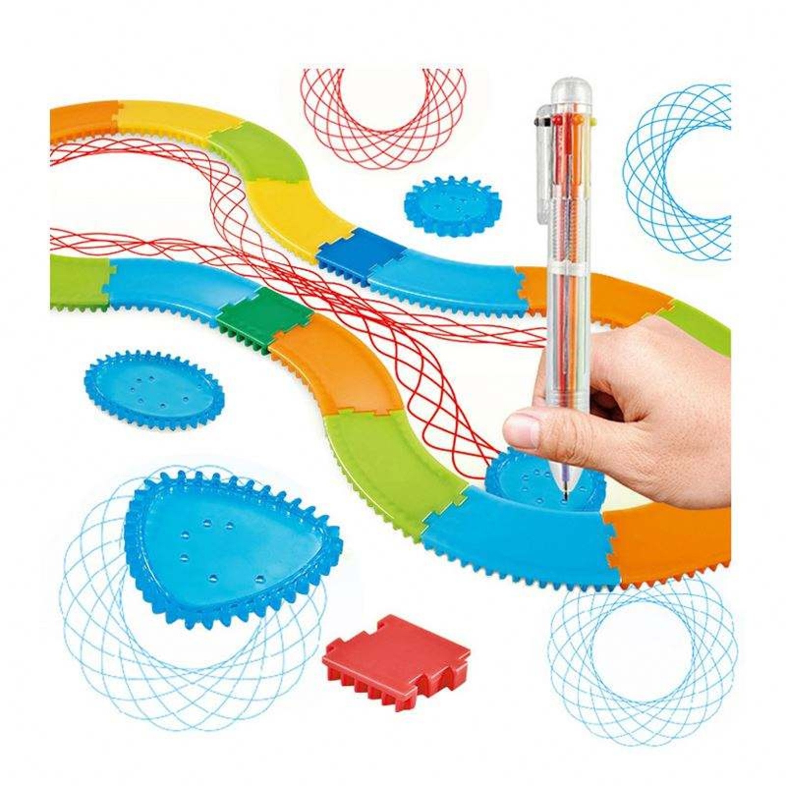 Geometria spirograph desenho e - Kids Education Template avaliação e preço