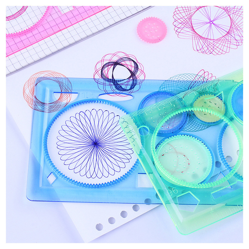 Geometria spirograph desenho e - Kids Education Template avaliação e preço