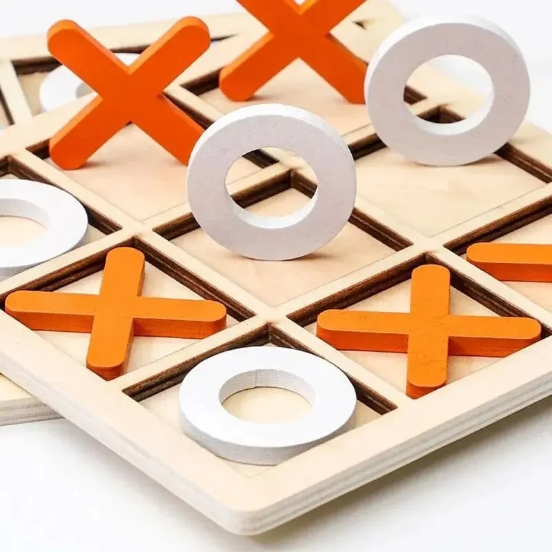Jogos de madeira tic tac toe,  - Kids Education Template avaliação e preço