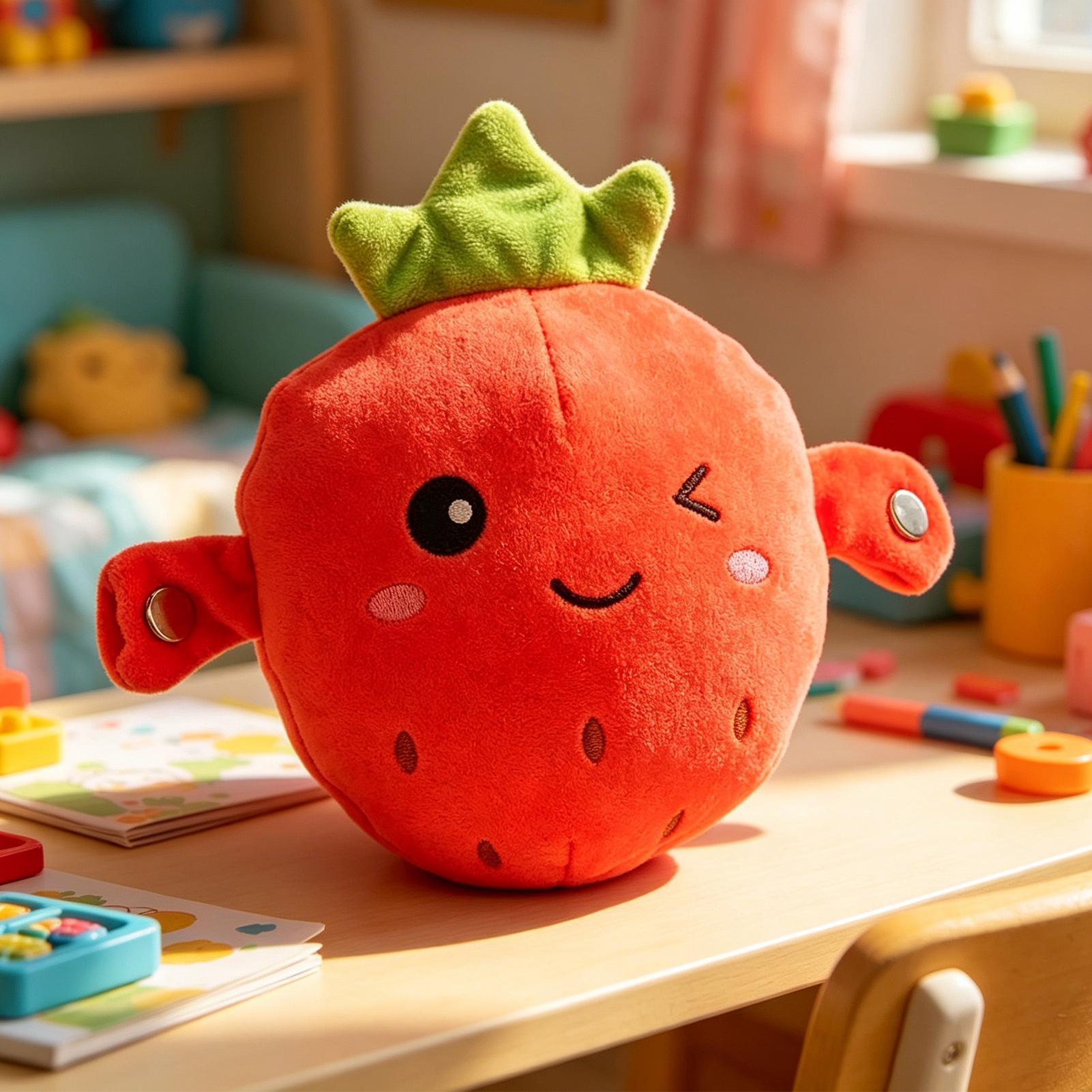 Boneca de pelúcia de morango,  - Kids Education Learn Tv avaliação e preço