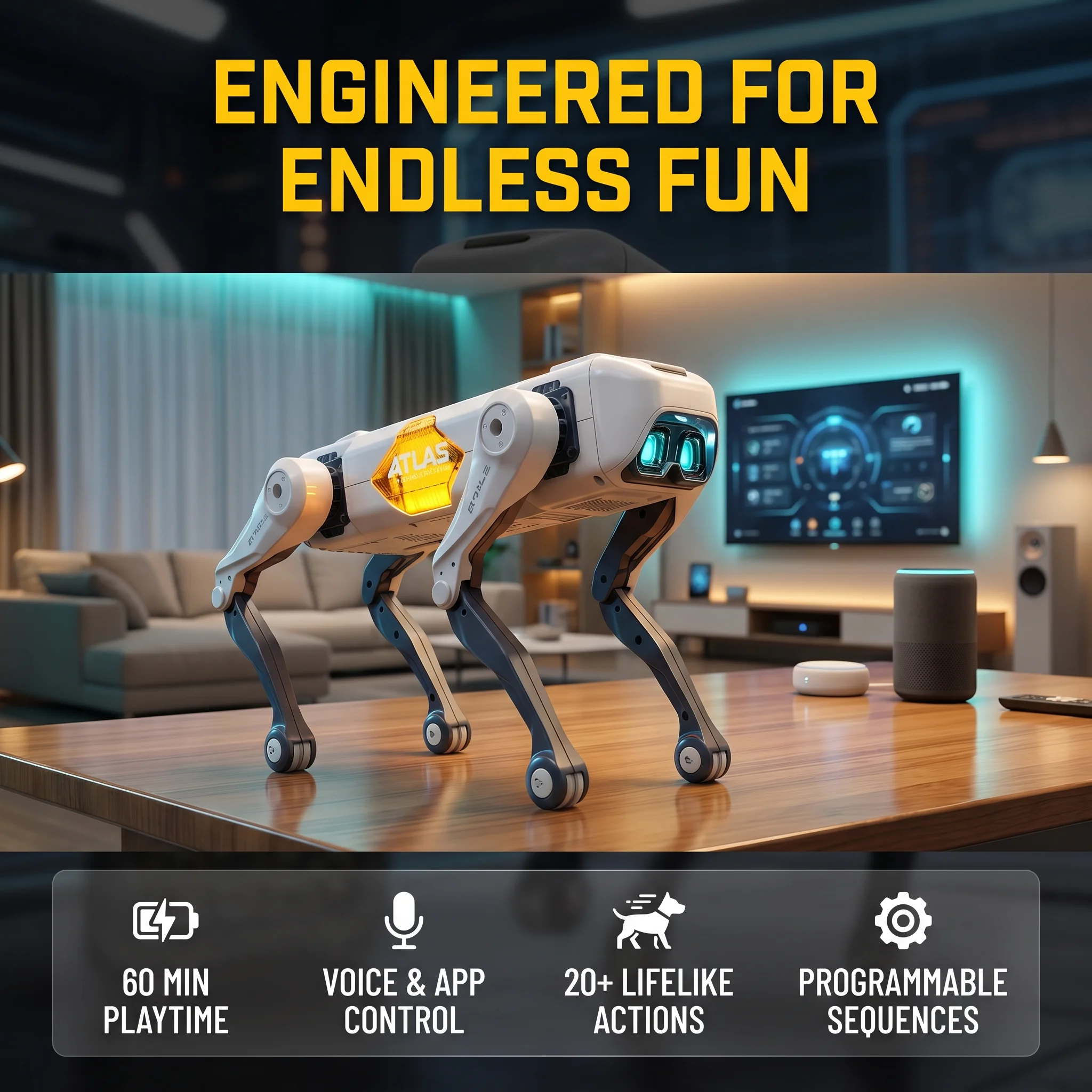 Cão Robô Inteligente com IA, C - Kids Education Product avaliação e preço