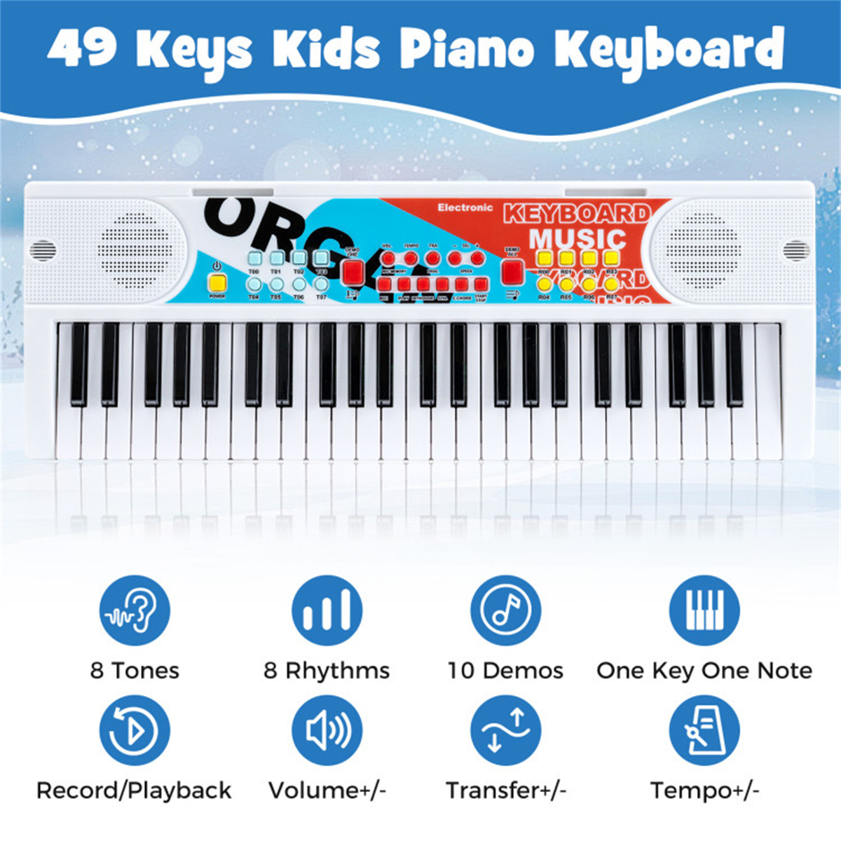 Teclado Eletrônico Infantil co - Kids Education Music avaliação e preço