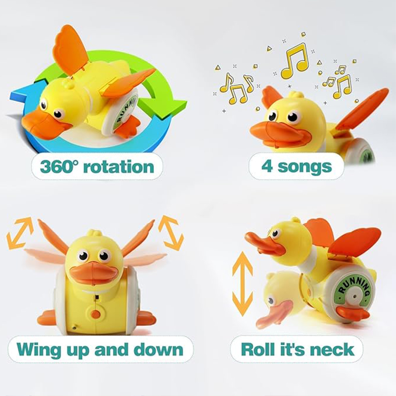 Criança elétrica rotativa pato - Kids Education Music avaliação e preço