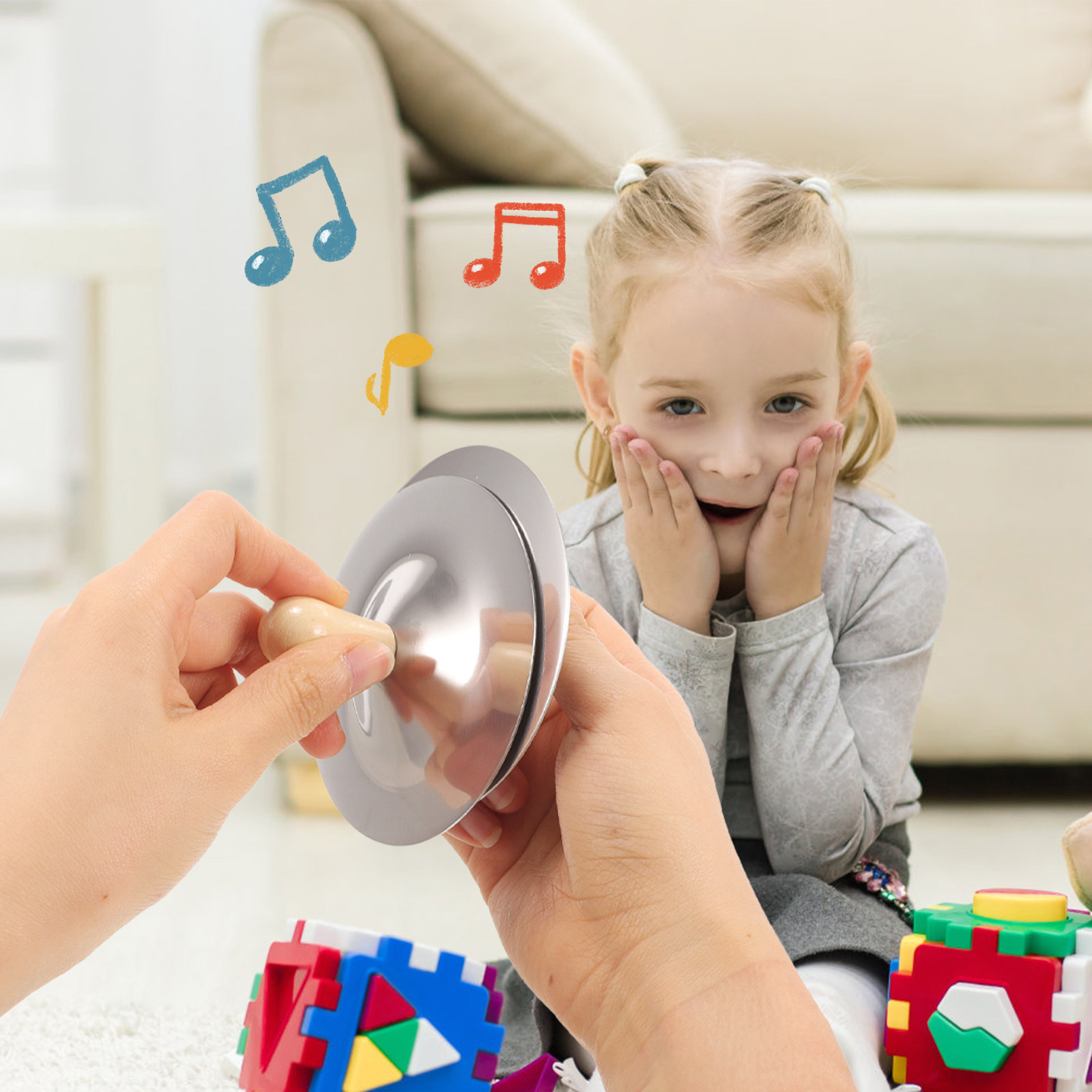 2 Peças de Címbalos de Dedo Pe - Kids Education Music avaliação e preço